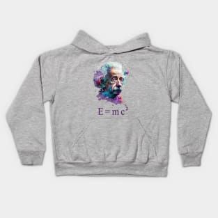 Albert Einstein E=mc2 design, Kids Hoodie